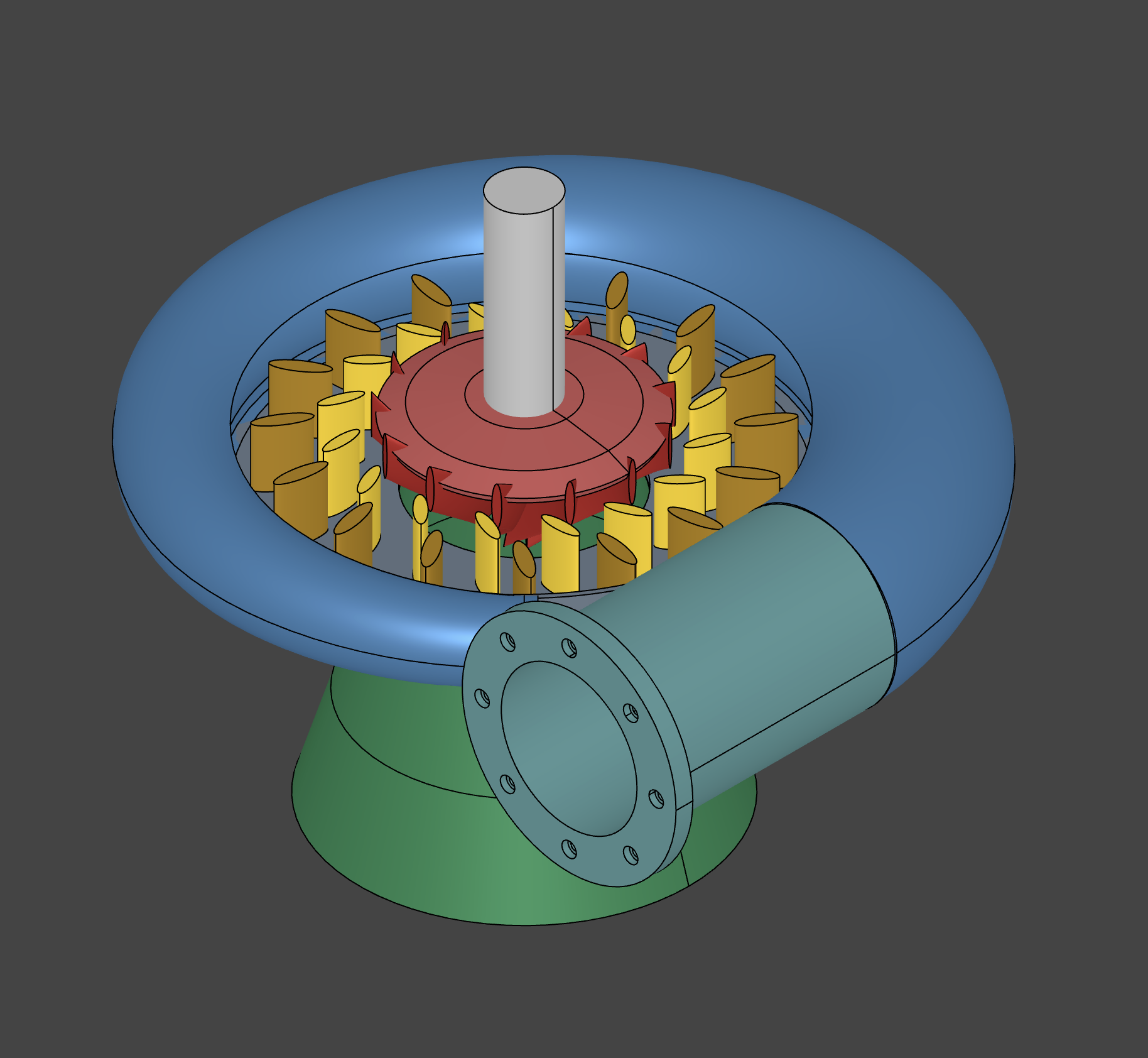 Francis turbine assembly